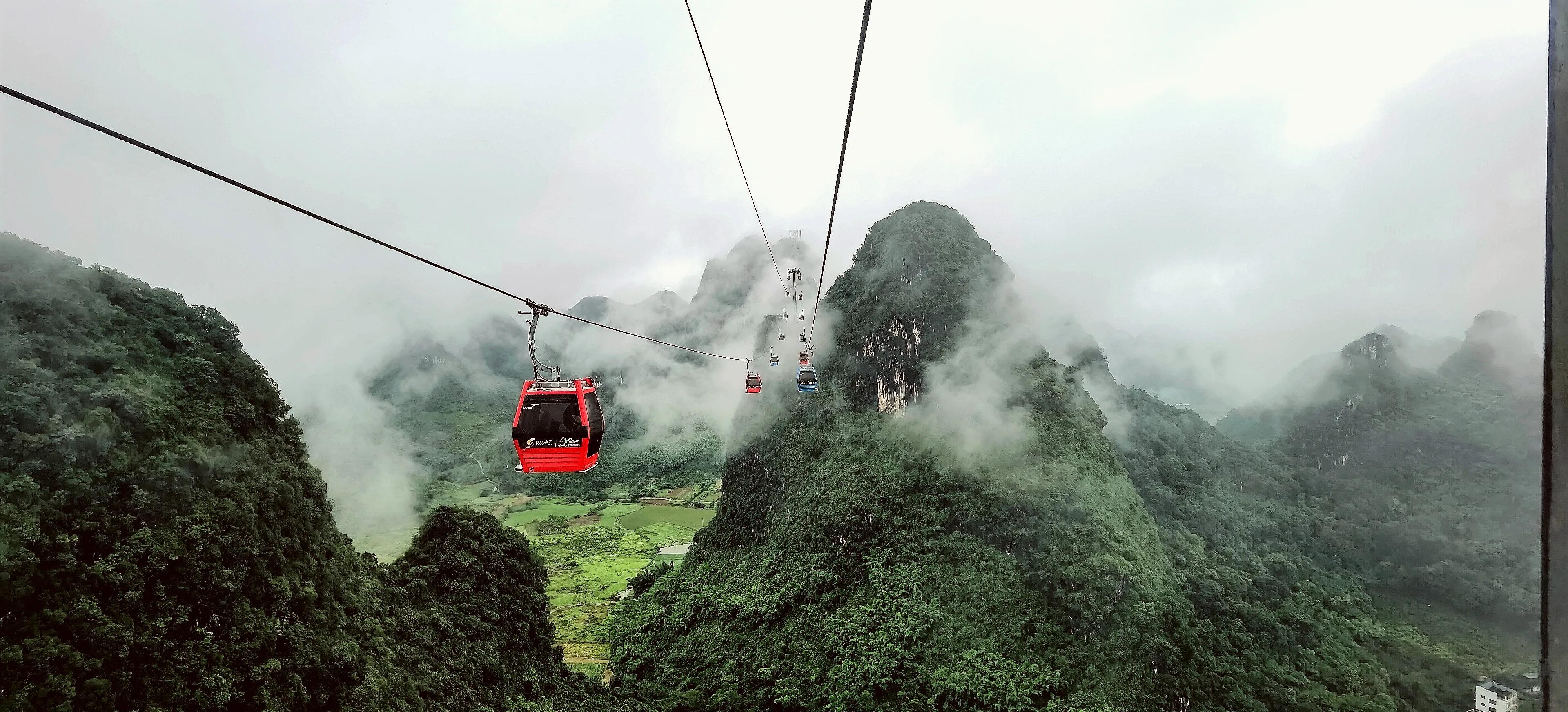 桂林阳朔如意峰一镜到底,阳朔如意峰全景