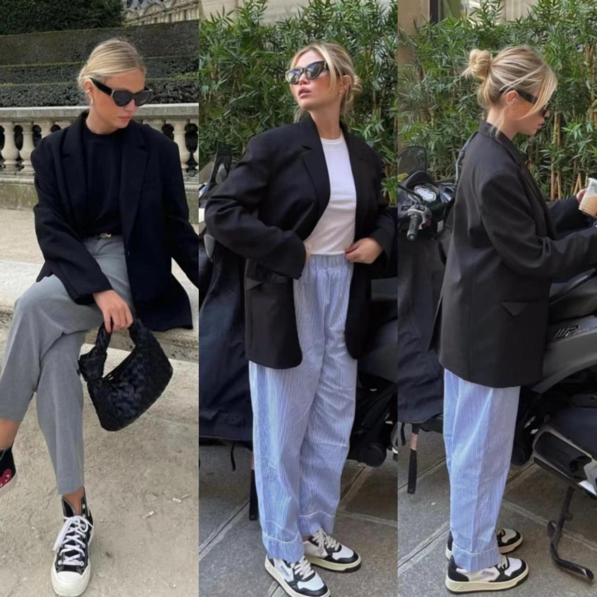 法式小众套装搭配外套,法式外套穿搭风格