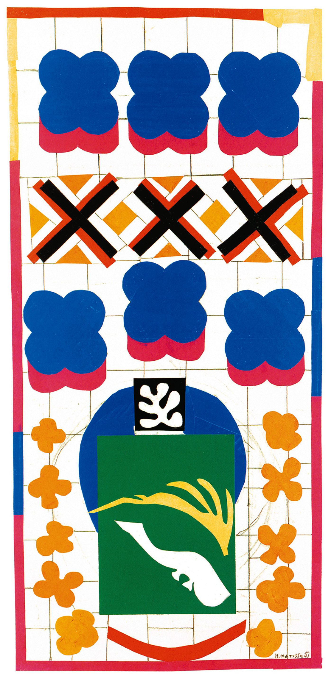 怎么画亨利马蒂斯这个人,亨利马蒂斯剪纸