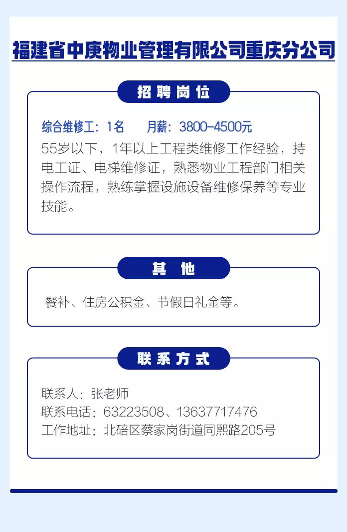 重庆北碚最新工作招聘,招聘北碚