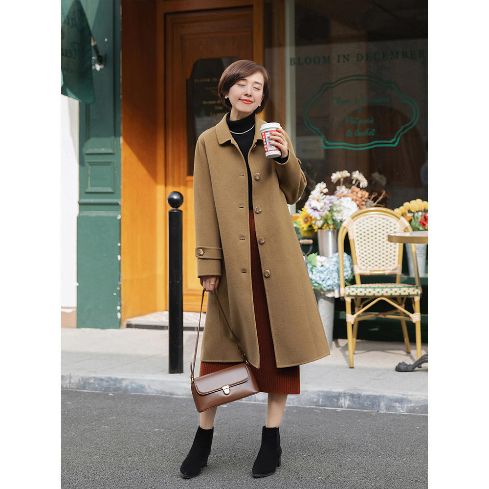 谁说小个子穿不了长大衣,150小个子怎么穿长大衣