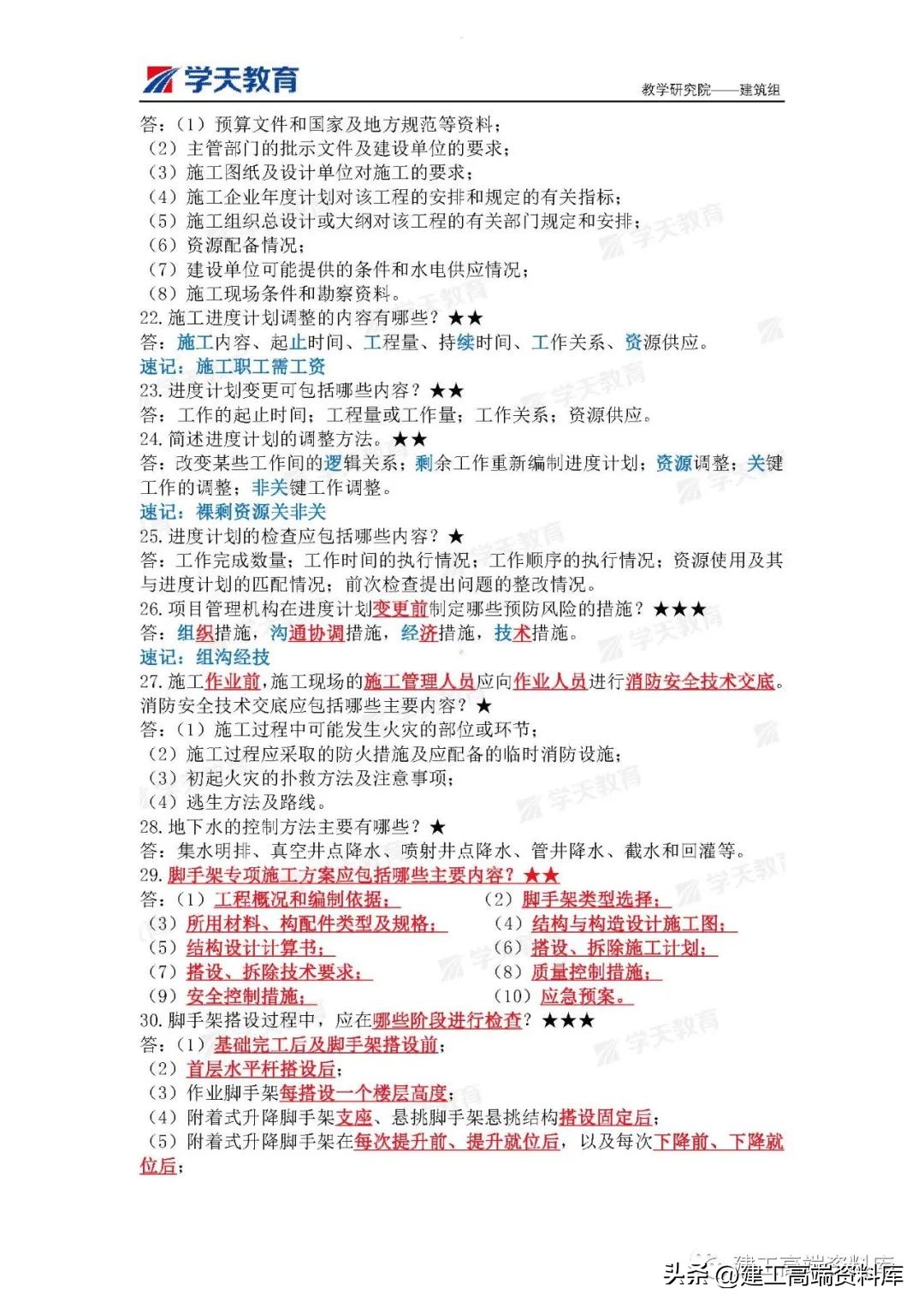 2023二建建筑案例300问,2023二建建筑案例必背175问