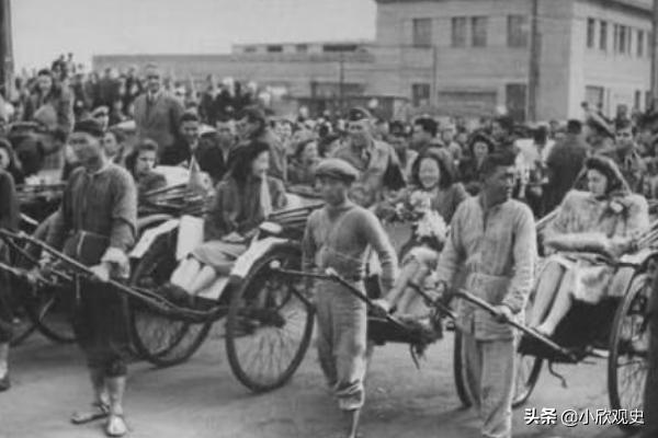 上海黄包车历史简介,80年代的上海滩黄包车