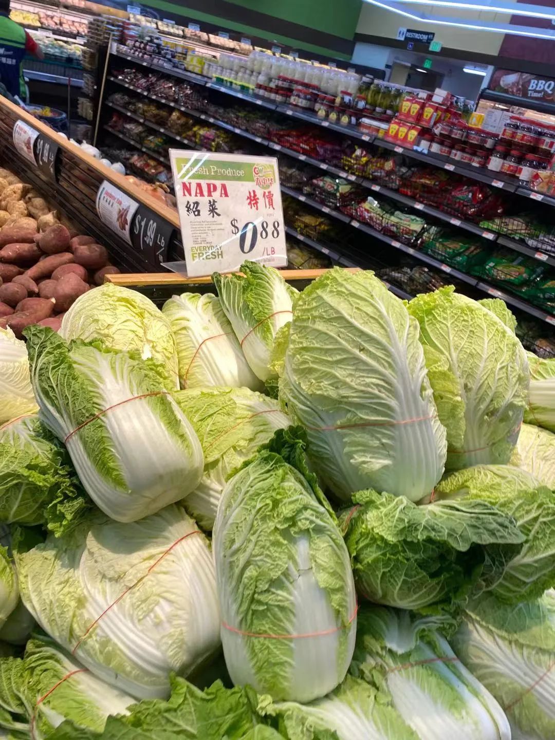 美国的中国超市物价,国外超市真实物价