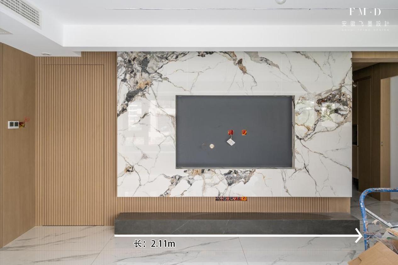 融创精装房客厅改造,融创145平四房两厅两卫装修效果图