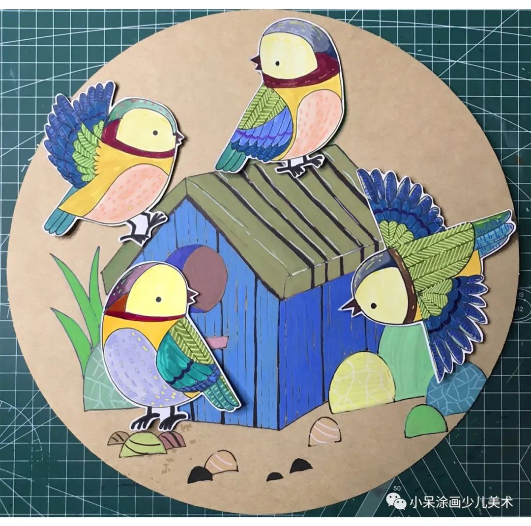 小鸟的家绘画教程,小鸟的家怎么画