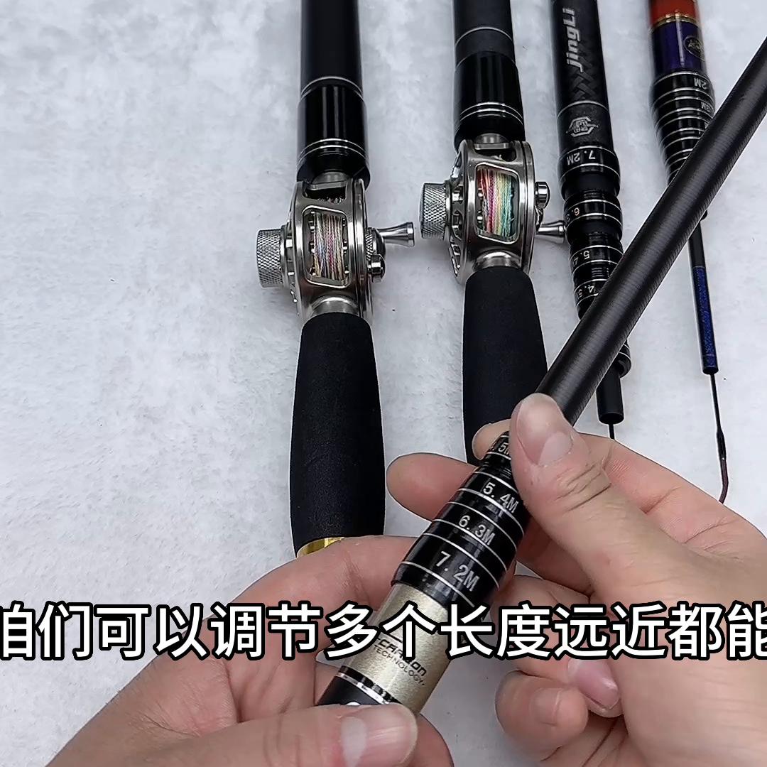 中通鱼竿收线放线全套方法,中通竿垂钓怎么出线