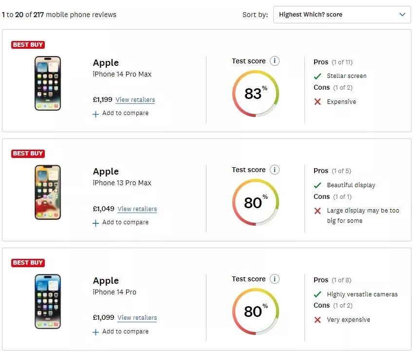 苹果公认最好手机排行榜前十名,十大最耐用苹果手机排行榜前十