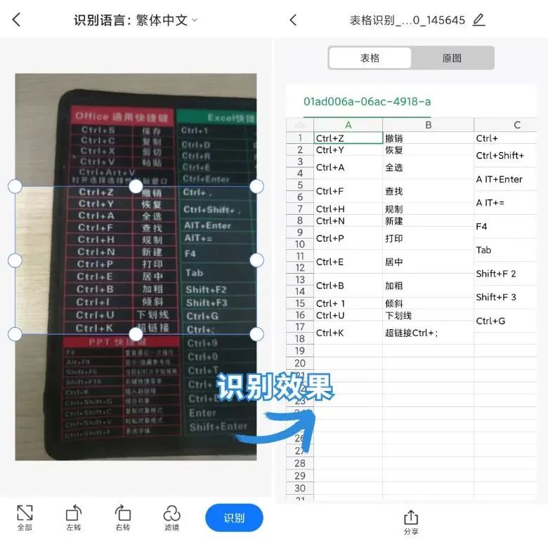 自动扫描图片转换真正的表格,有没有软件把图片识别成表格