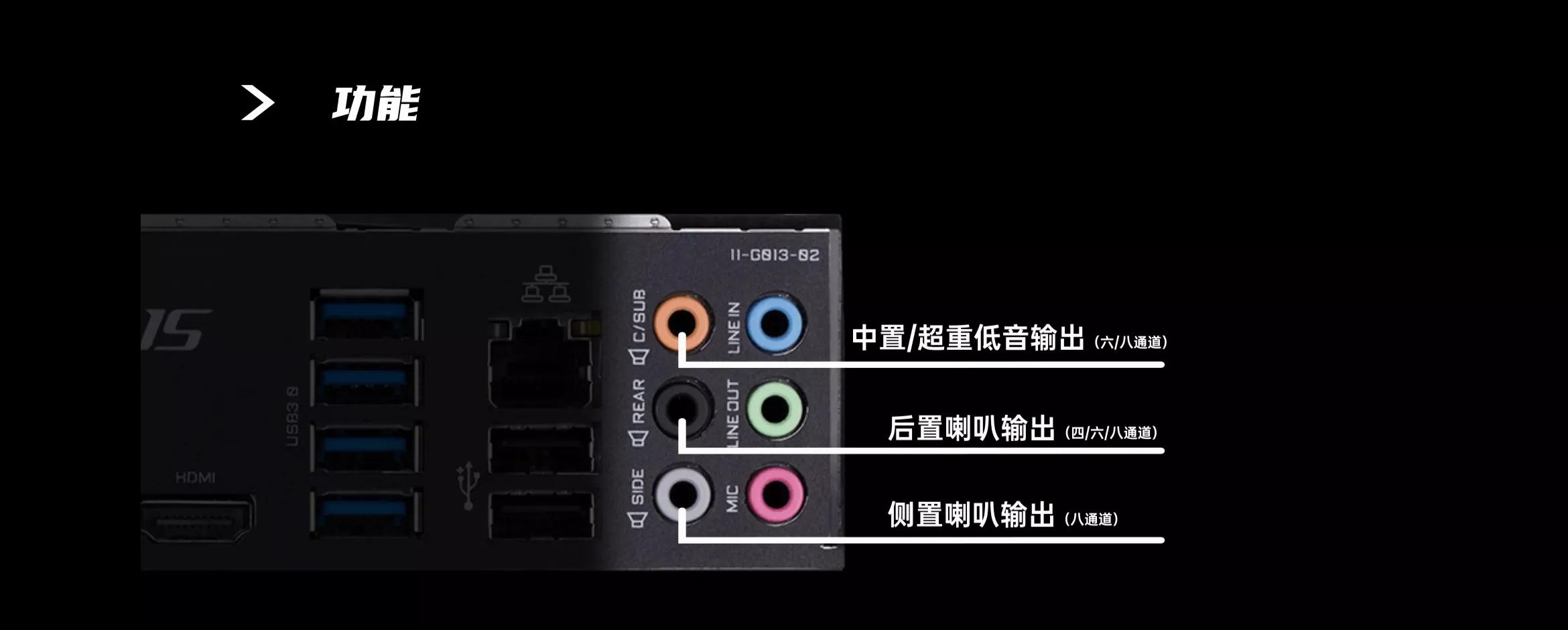 微星主板3个音频插口怎么插,电脑主板3.5mm音频接口怎么连