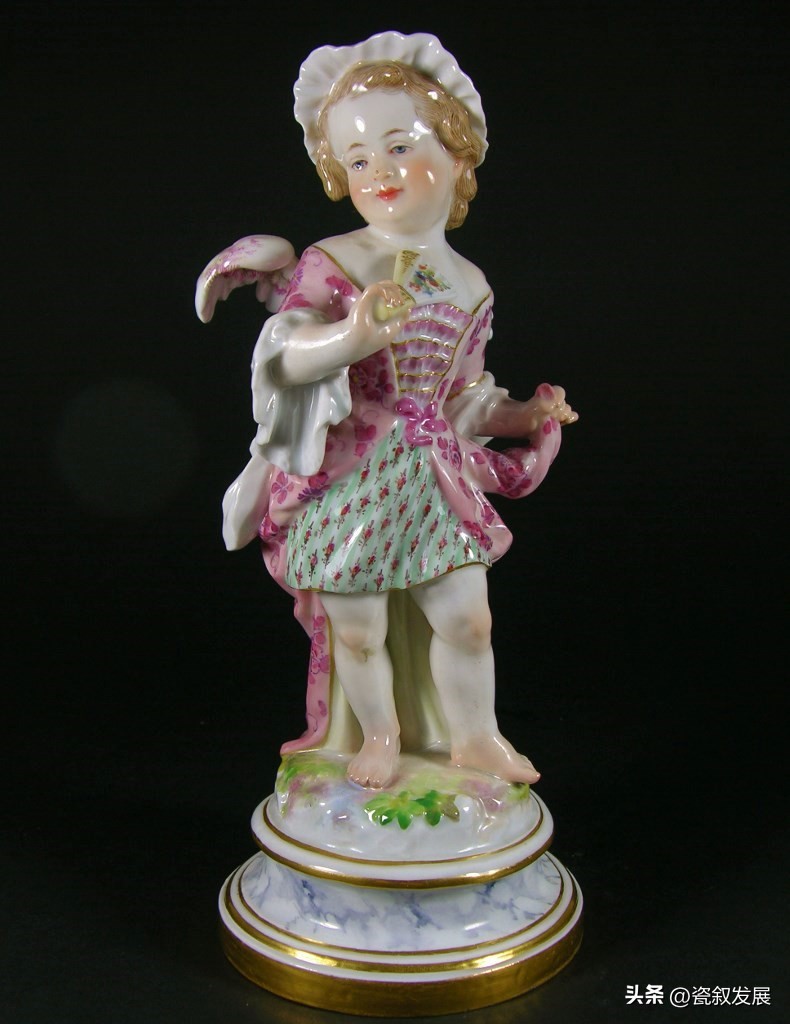 欧洲瓷器之祖-梅森Meissen制瓷厂-爱神丘比特“爱”主题瓷塑（1）
