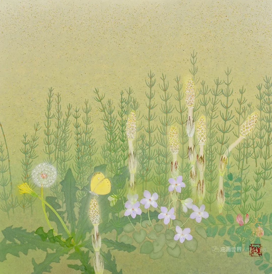 野地美树子手绘油画,日本画家奈良美智作品图