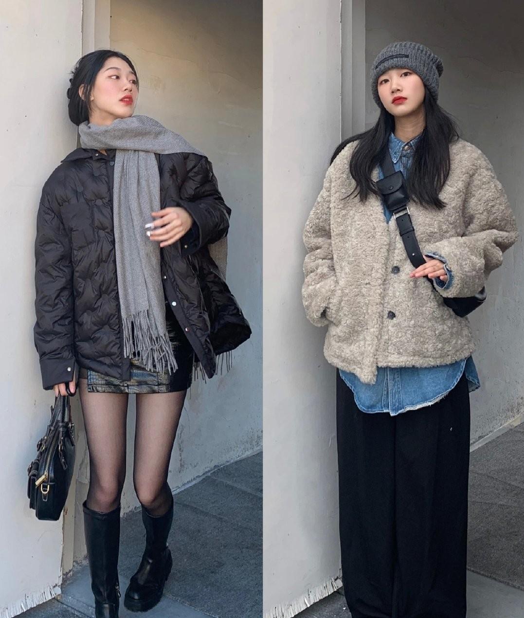 穿搭韩国小姐姐日常穿搭look,好看的韩国女性高级感穿搭