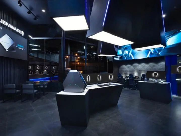 成都网咖电竞风格装修设计,网咖装修风格模块化装修