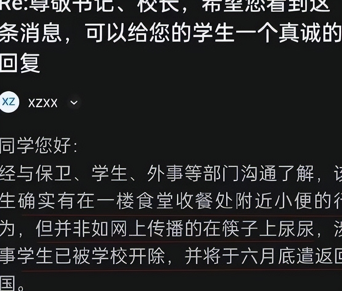 沈阳一高校非洲留学生在食堂小便，学生怒问：优秀留学生不处理？