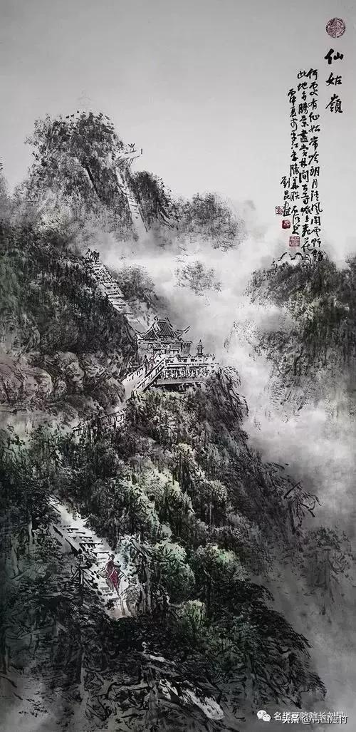 集名家精品山水画70幅欣赏,陈学良山水画精品欣赏40幅