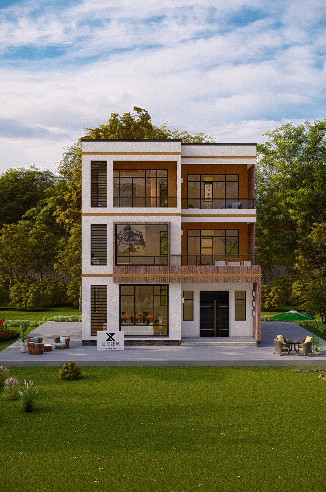 自建3层别墅设计图及效果图,自建大别墅3层怎么样设计