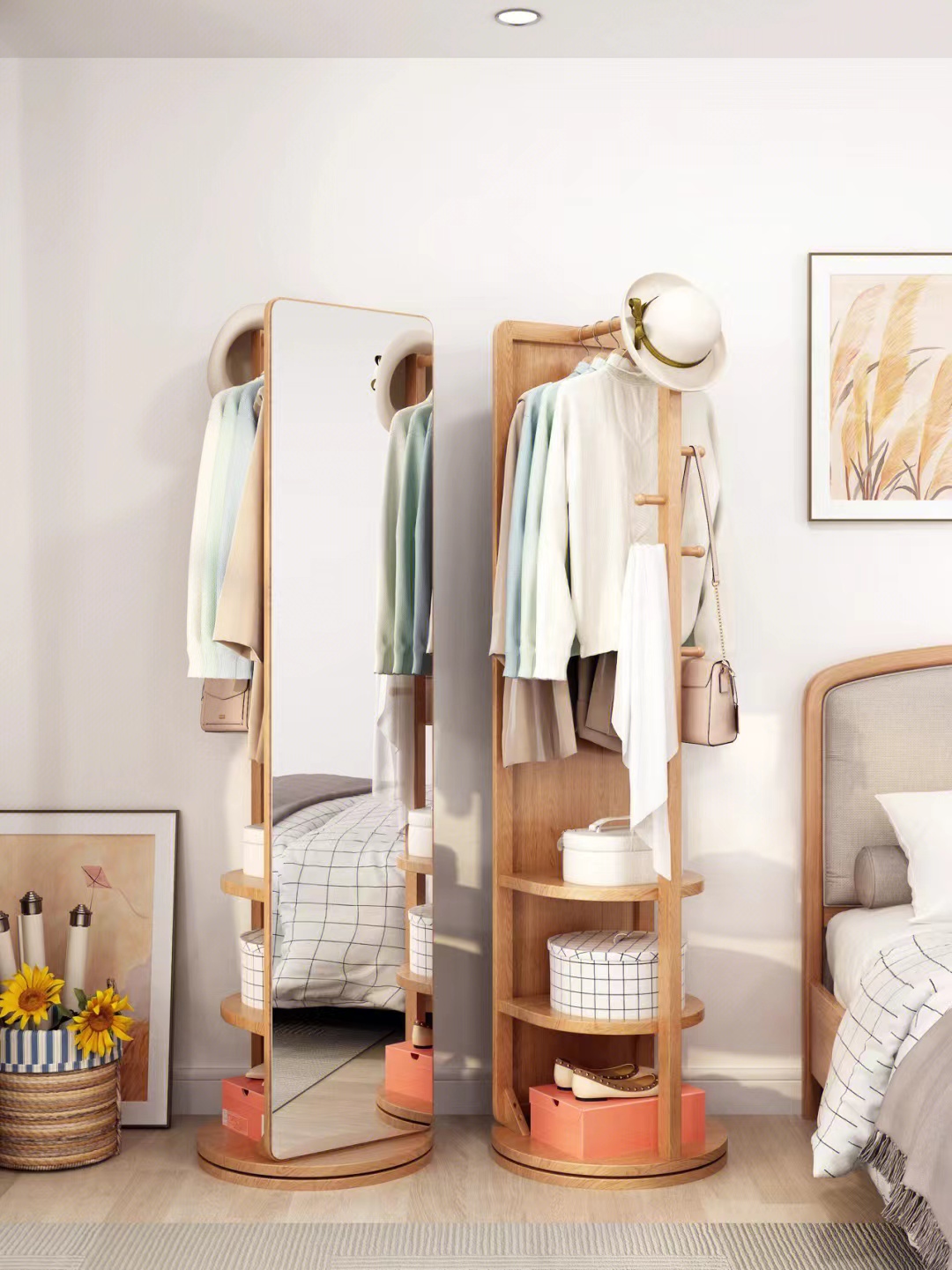 穿衣镜衣架一体小户型,小户型客厅带穿衣镜衣架
