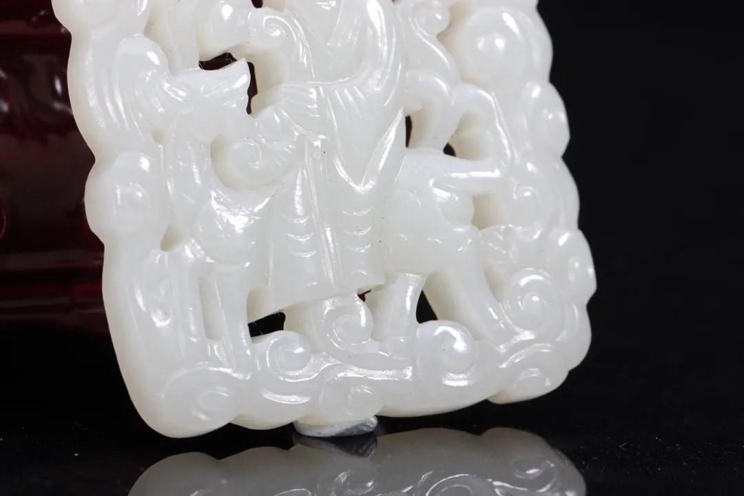 老玉镂空寿字玉佩值钱吗,和田玉青玉福禄寿牌