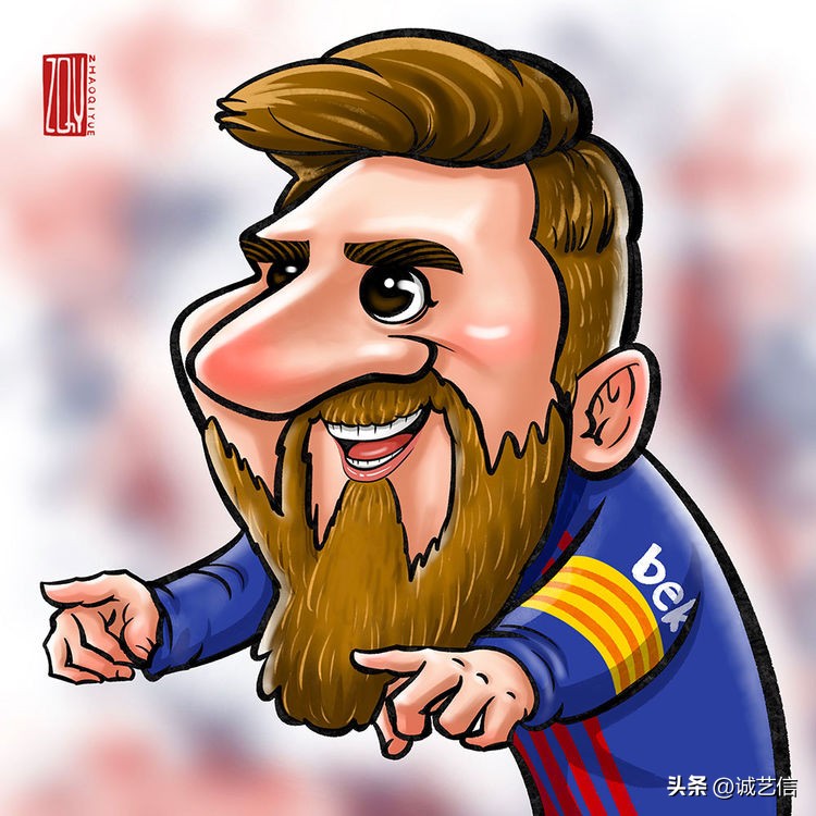 梅西拿着美洲杯来卡塔尔的漫画,梅西世界杯头像漫画