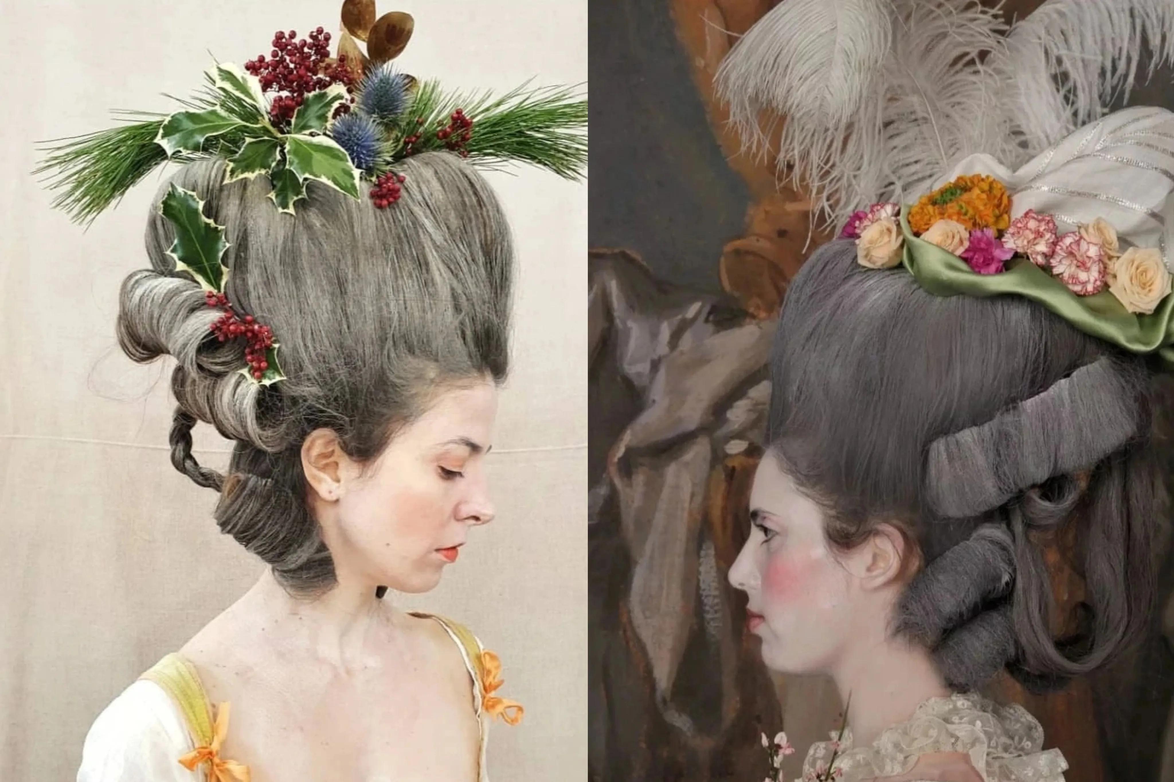 18世纪法国上流宫廷女人的发型,欧洲中世纪贵妇发型浮夸