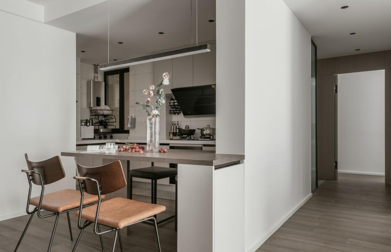 家里没有厨房怎么装修好看,全屋意式极简装修