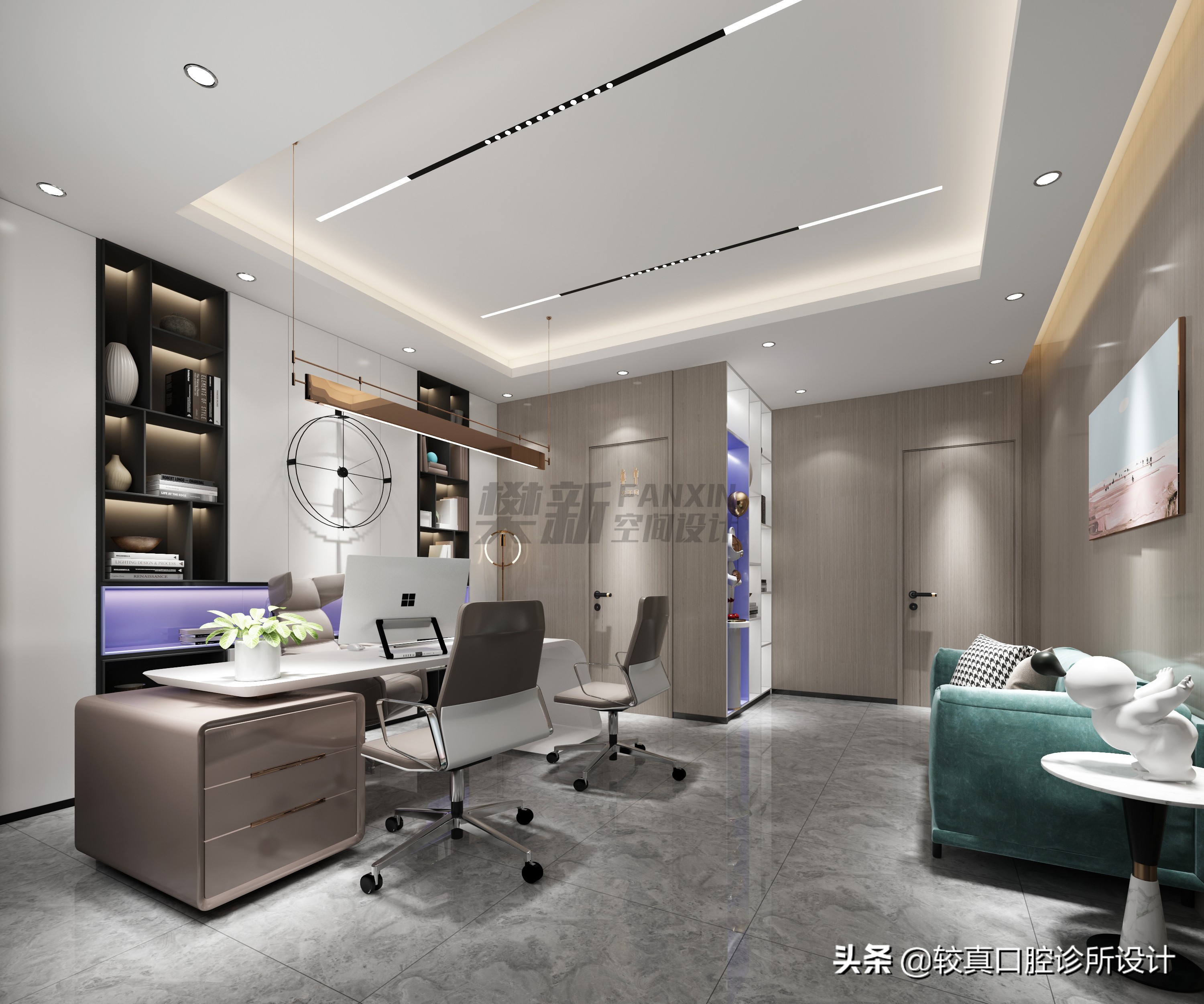 口腔诊所装修设计港式,口腔诊所装修原木设计风格