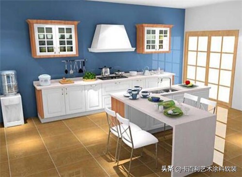 厨房爵士白效果图,橱柜漆效果图大全