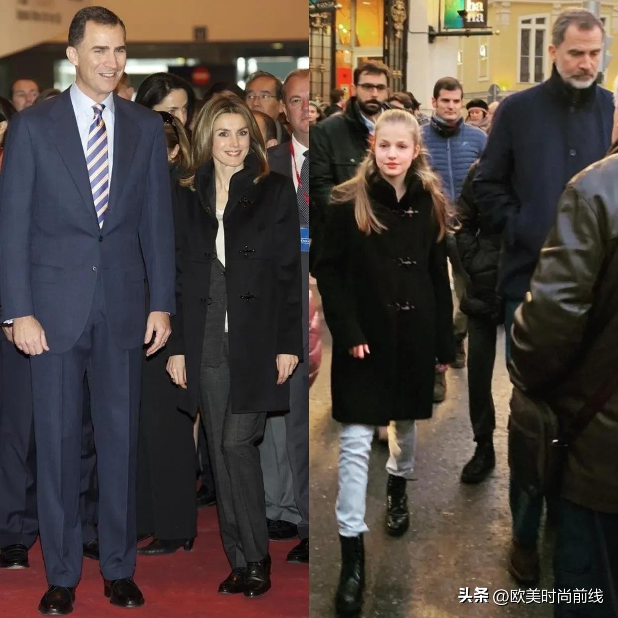 西班牙王后冬季衣服,西班牙王后旧衣重新穿