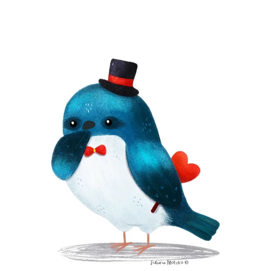 鸟类插画大全,鸟类插画艺术欣赏