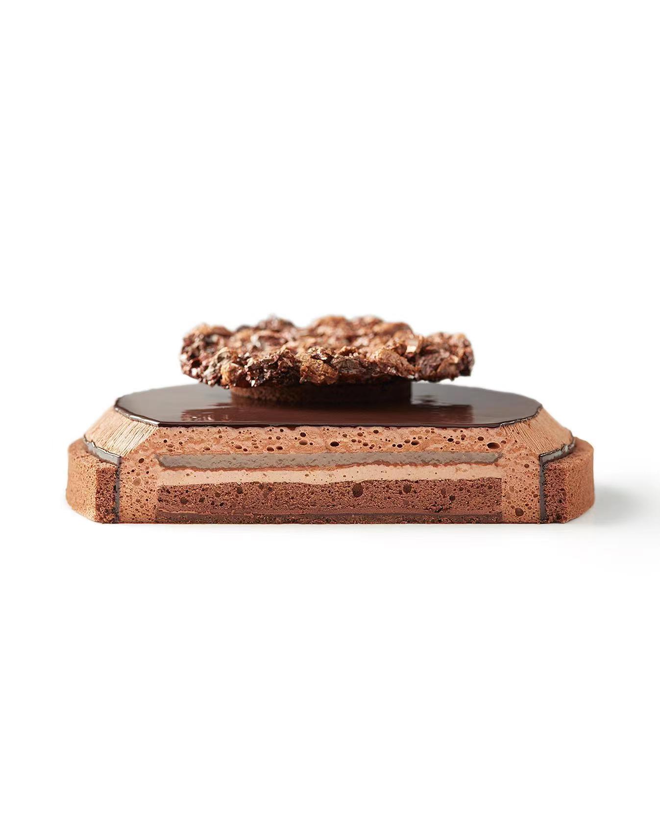 蛋糕切面,蛋糕两层夹心切面图片