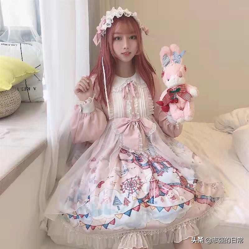 可爱风女装套装洛丽塔,圣诞款洛丽塔裙子