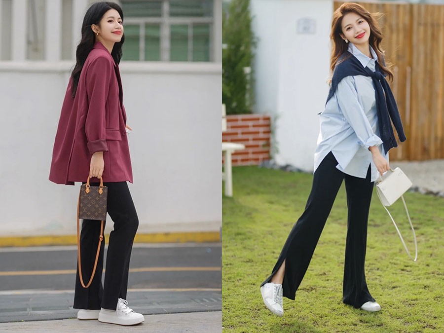 春季高帮小白鞋的穿搭,春天好看的小白鞋