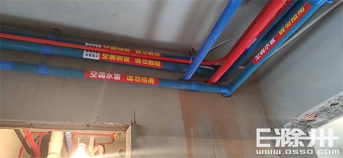 大金空调地暖一体机安装,地暖安装流程现场展示图