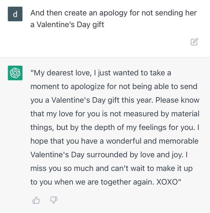 什么？我收到的情人节表白是GhatGPT写的？这年头情书都造假了！