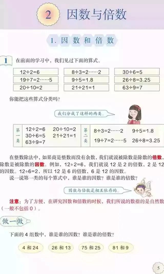 人教版小学数学（五年级下册）课本电子版寒假预习，快收藏
