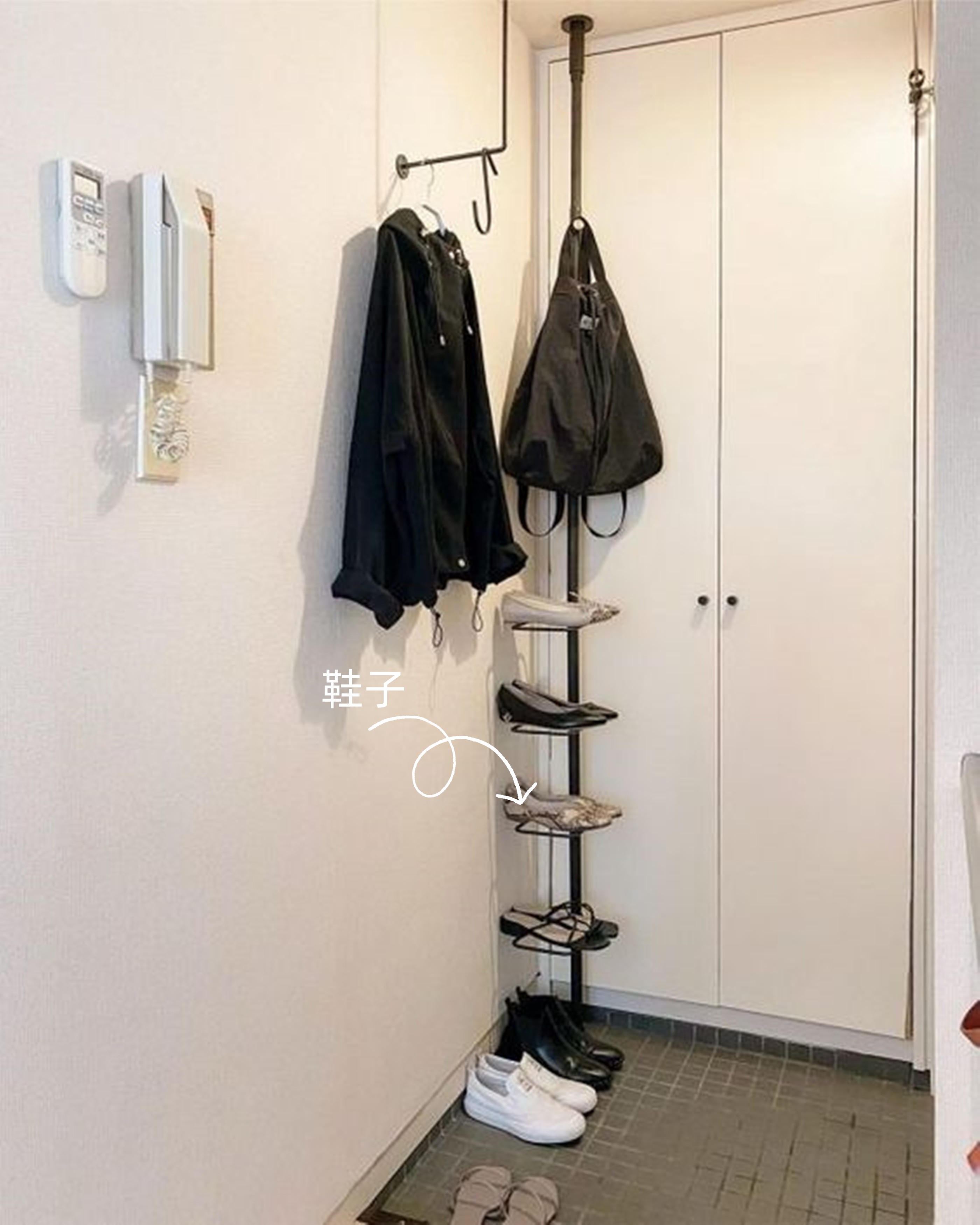 一根杆子收纳妙用,装一根晾衣杆