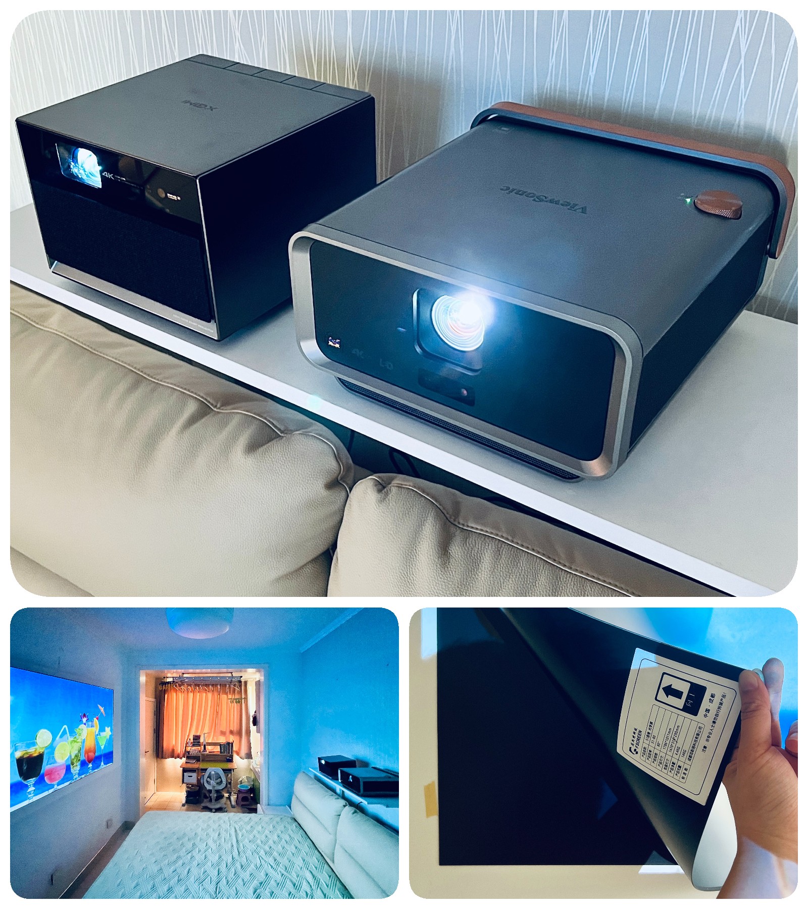 极米投影仪4k深度测评,4k投影仪宏碁对比极米