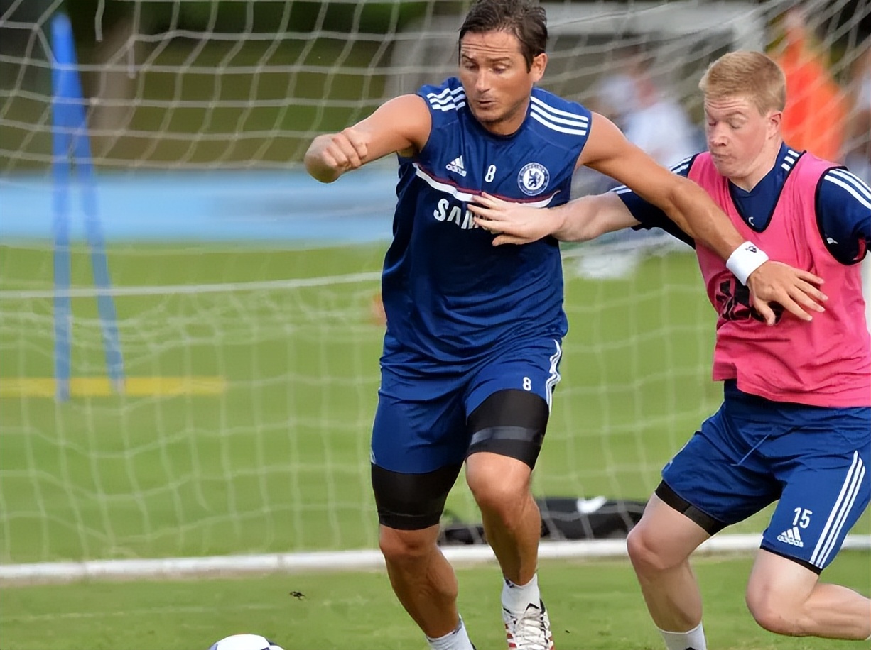 兰帕德代表曼城进球切尔西,兰帕德和德布劳内数据对比