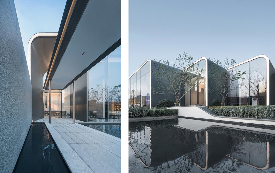 建筑铝材幕墙效果图,建筑装饰铝板设计加工