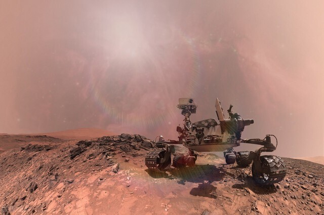 好奇号拍摄到的地球,好奇号拍到飞碟