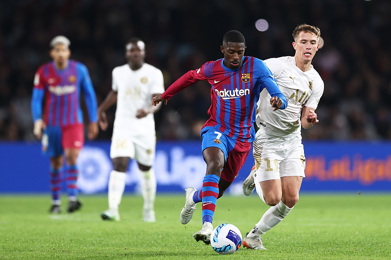 登贝莱撑起了巴萨的一片天,登贝莱巅峰高光巴萨