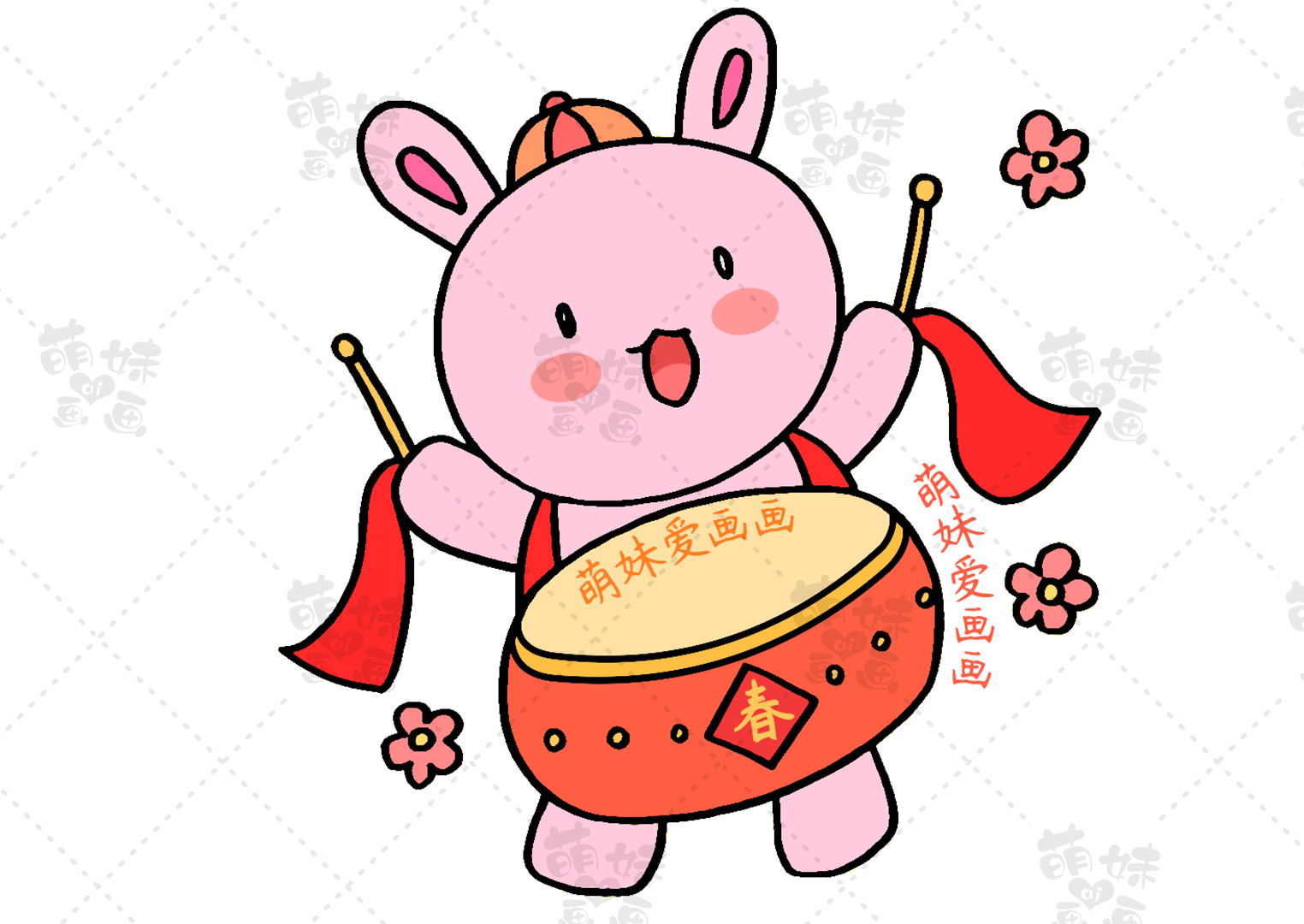 2023兔年手抄报,新年手抄报2023兔年简单好看