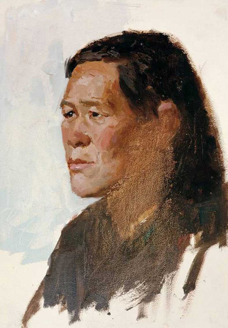 我国现代画家王式廓的油画素描稿,王式廓井冈山会师油画创作背景