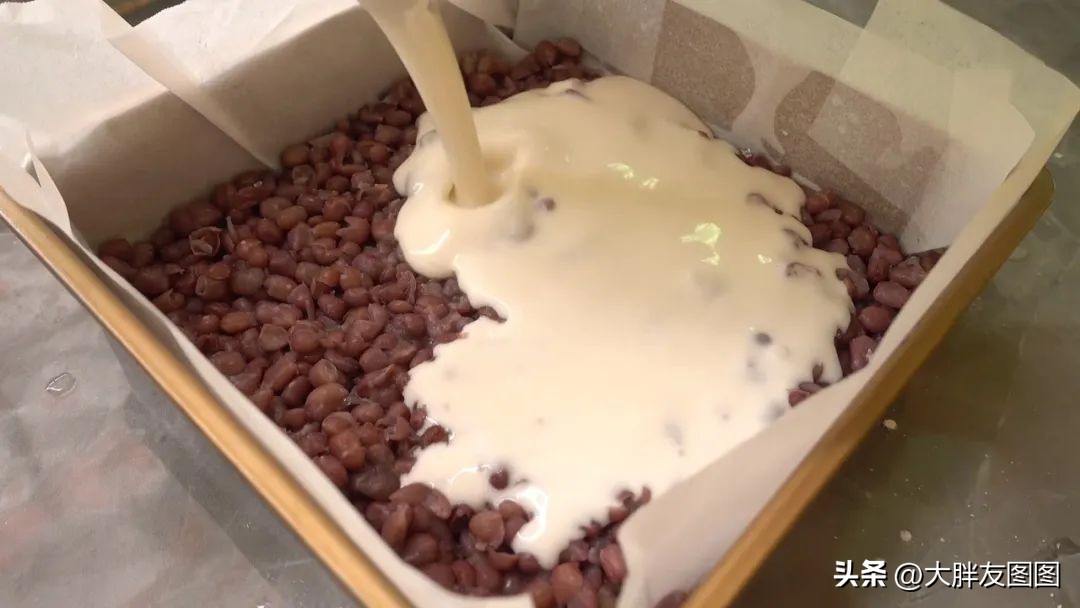 纯手工制作美食红豆切糕更糯微甜,切糕这样做软糯香甜