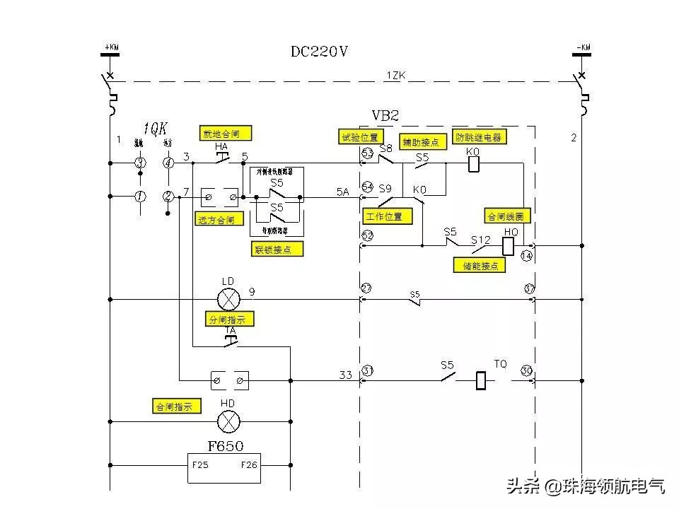怎么看懂开关柜二次原理图,开关柜二次控制原理接线