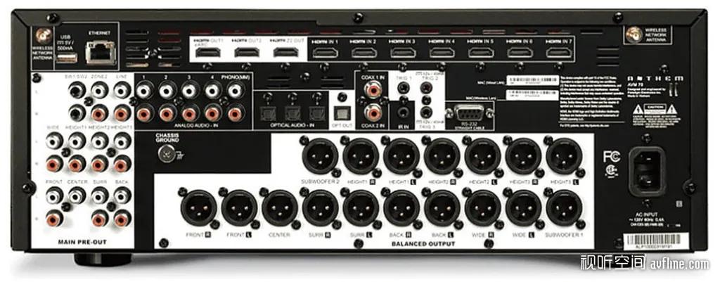 av功放评测denonavr-x1700h,av功放功率1000w的配多大音箱