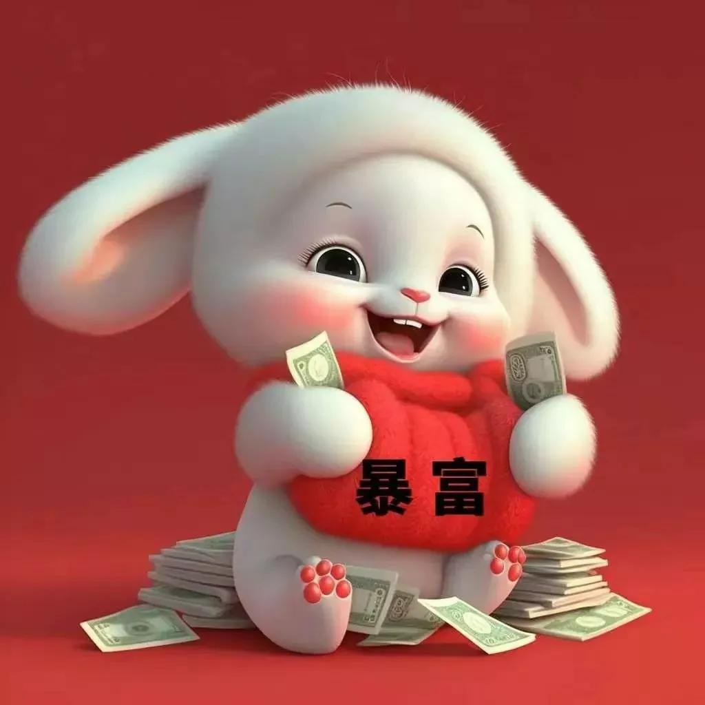 一组开心的萌兔送给大家请欣赏