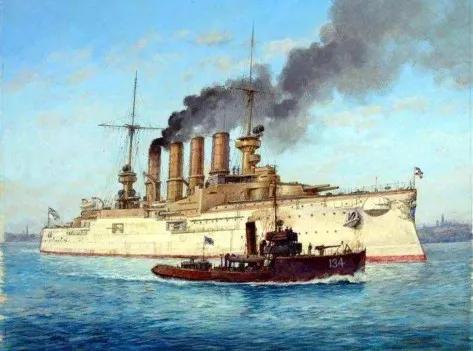 光荣级巡洋舰三视图,三桅舰船