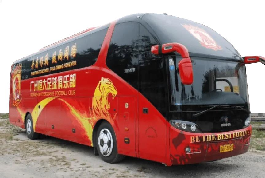 世界足球俱乐部大巴车,五大联赛球队大巴